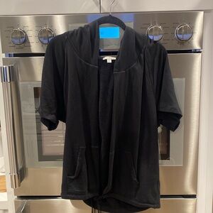 James Perse short sleeve hooded cardigan.